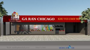 Thiết kế quán gà rán Chicago