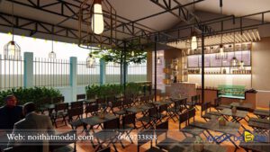 Thiết kế quán cafe sân vườn đẹp