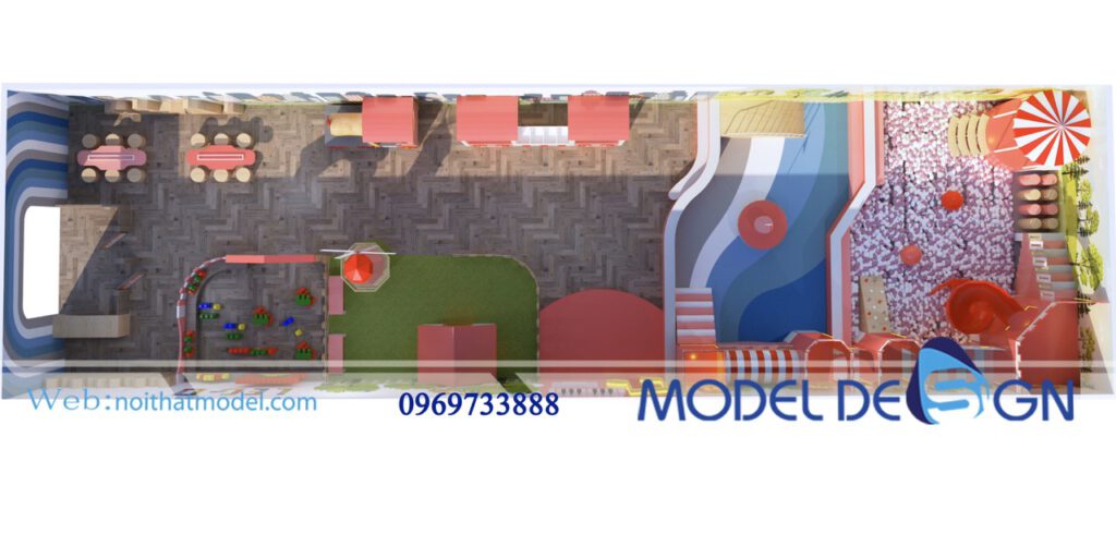 Một số mẫu thiết kế khu vui chơi trẻ em tại quận Tân Bình được thực hiện bởi Model Design