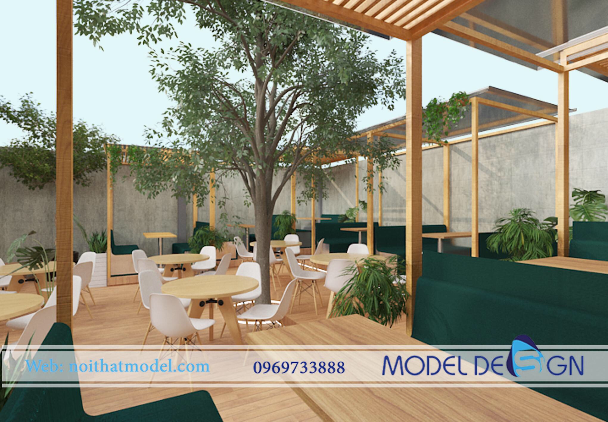 Thiết kế và thi công quán cafe sân vườn quận 7 (2)