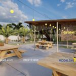 Thiết kế nội thất quán cafe đẹp 3 – Model Design