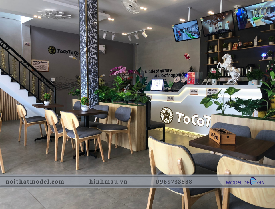 Một số hình ảnh thiết kế thi công quán cafe quận 12 view đẹp