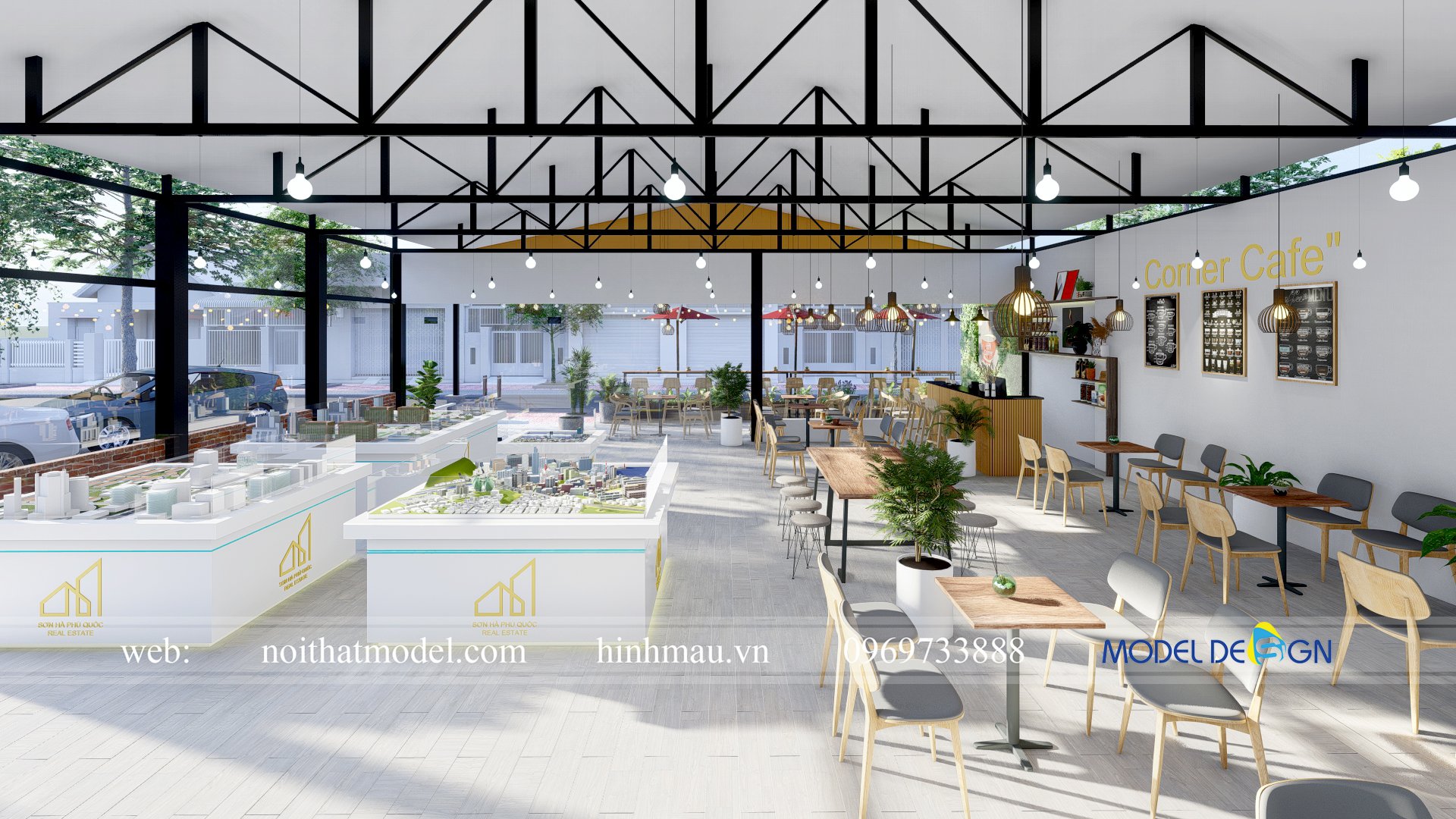 5 Mô Hình Thiết Kế Quán Cafe Đẹp Theo Xu Hướng Mới Nhất - Model Design