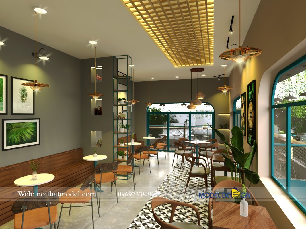 Thiết kế quán cafe nhà ống - Mô hình kinh doanh ăn khách - Model ...