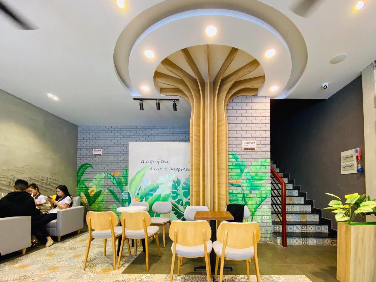 Bí quyết thiết kế quán cafe mặt tiền 5m đẹp hút khách - Model Design