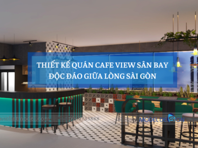 Thiết kế quán cafe view sân bay độc đáo giữa lòng Sài Gòn