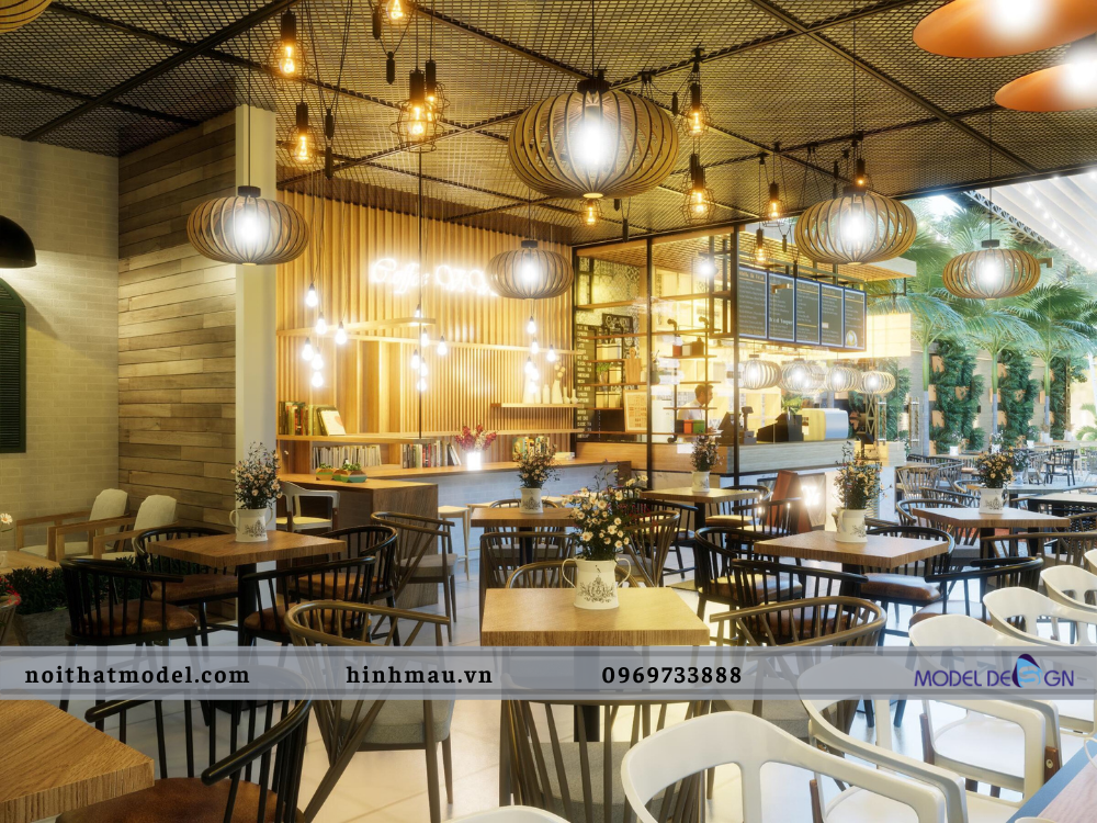 Thiết kế quầy bar quán cafe - quán trà sữa thu hút khách hàng như thế nào