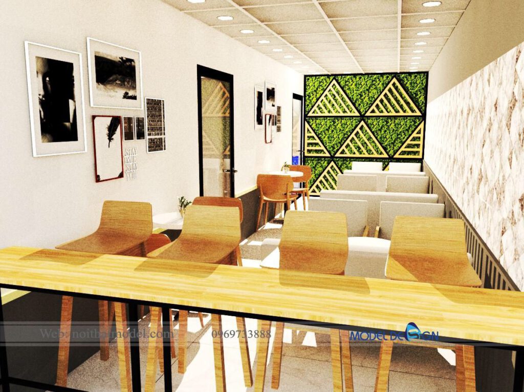 Thiết kế quán cafe trẻ trung hiện đại tại TP Cao Lãnh - Đồng Tháp 1