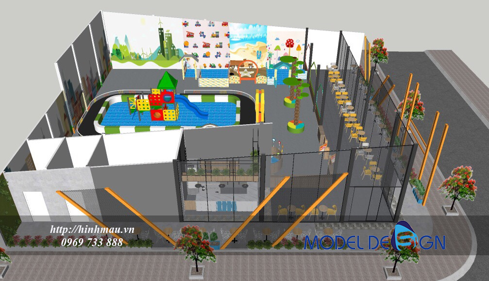 Thiết kế thi công khu vui chơi giải trí trẻ em tại Bạc Liêu 4