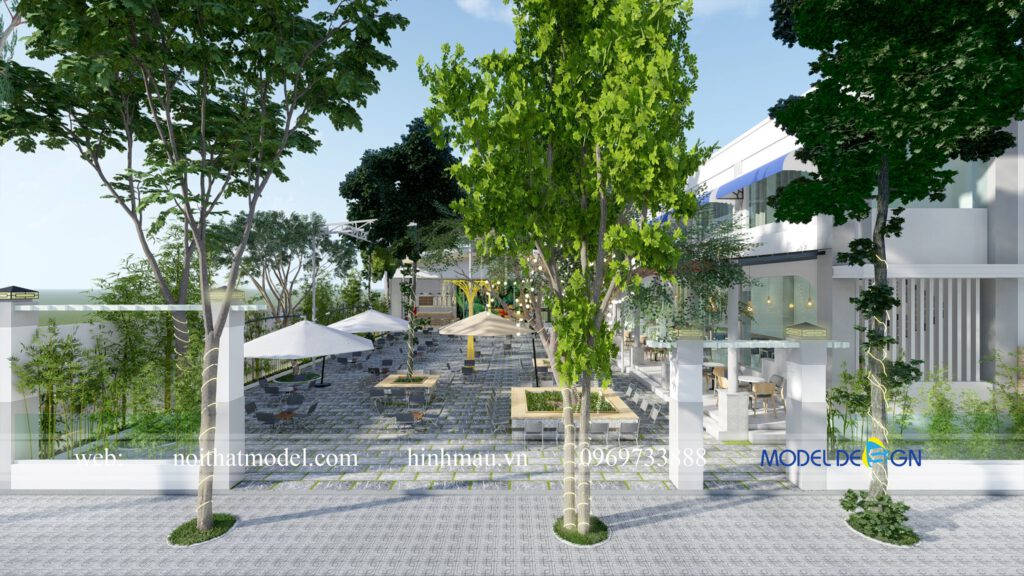 Thiết kế quán cafe sân vườn tại Bình Dương 4
