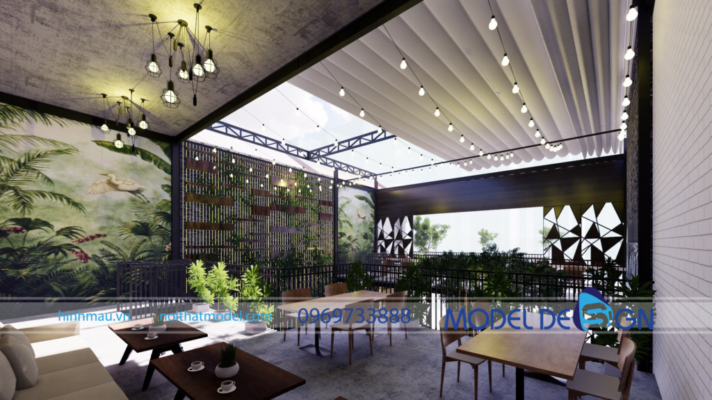 Thiết kế quán cafe sân vườn Bình Phước 2