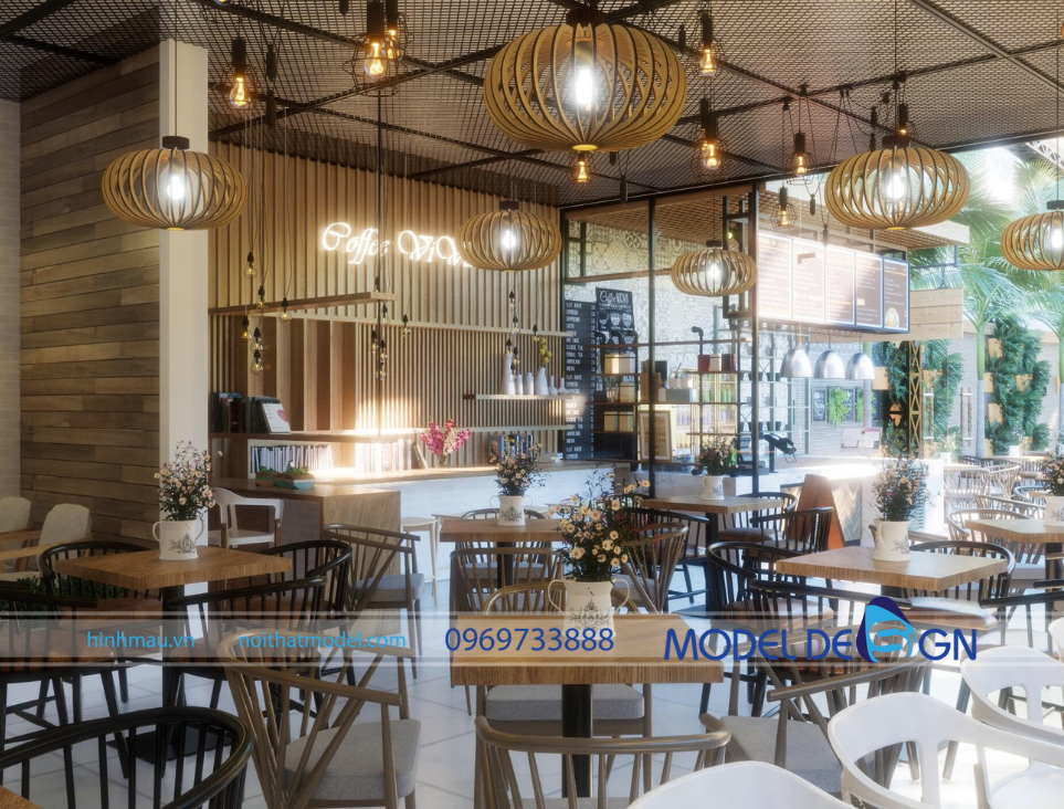 Mẫu thiết kế quán cafe phong cách Hongkong đẹp 2023