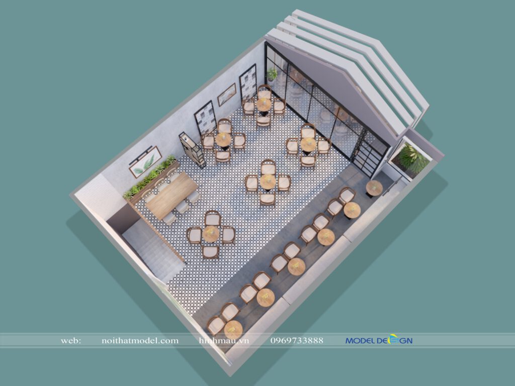 Thiết kế quán cafe phong cách hiện đại 4