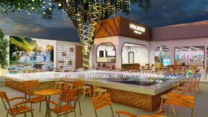 Thiết kế quán cafe sân vườn 500m2 3