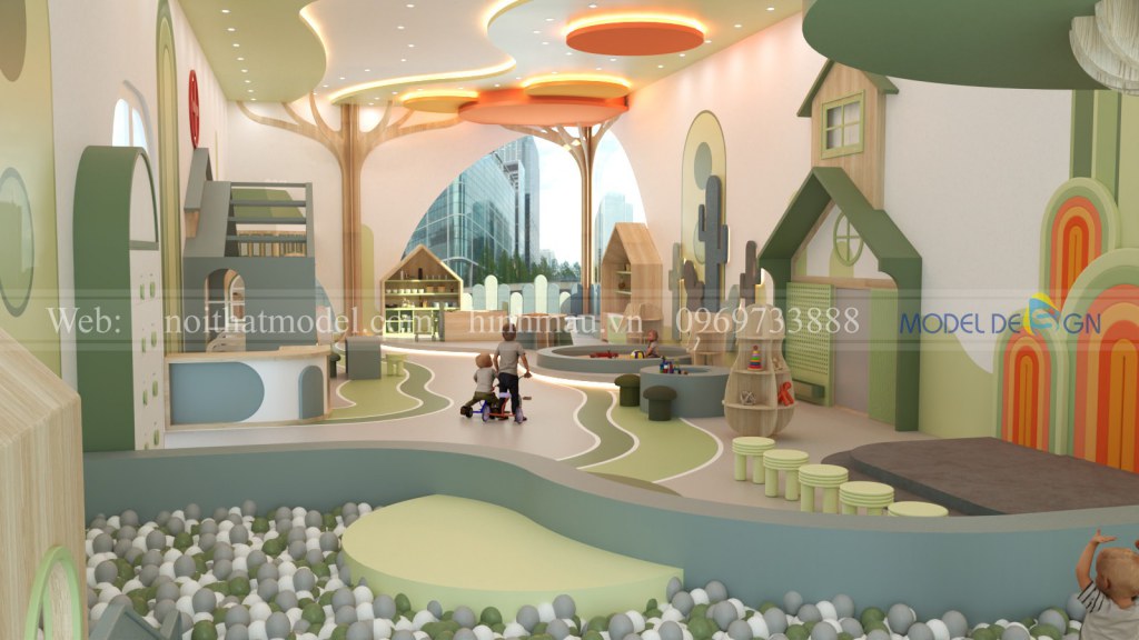 Thiết kế khu vui chơi trẻ em 200m2 1 Thiết kế khu vui chơi trẻ em 200m2 1