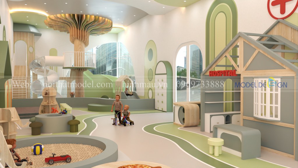 Thiết kế khu vui chơi trẻ em 200m2 2 Thiết kế khu vui chơi trẻ em 200m2 2