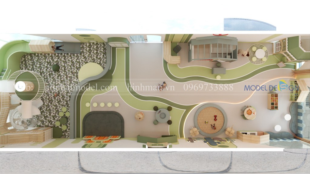 Thiết kế khu vui chơi trẻ em 200m2 3 Thiết kế khu vui chơi trẻ em 200m2 3