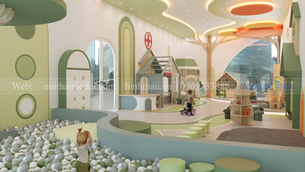 Thiết kế khu vui chơi trẻ em 200m2