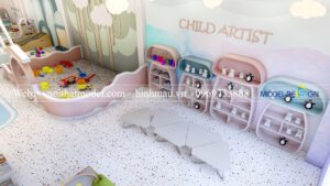 Mẫu kids cafe kết hợp cửa hàng 1