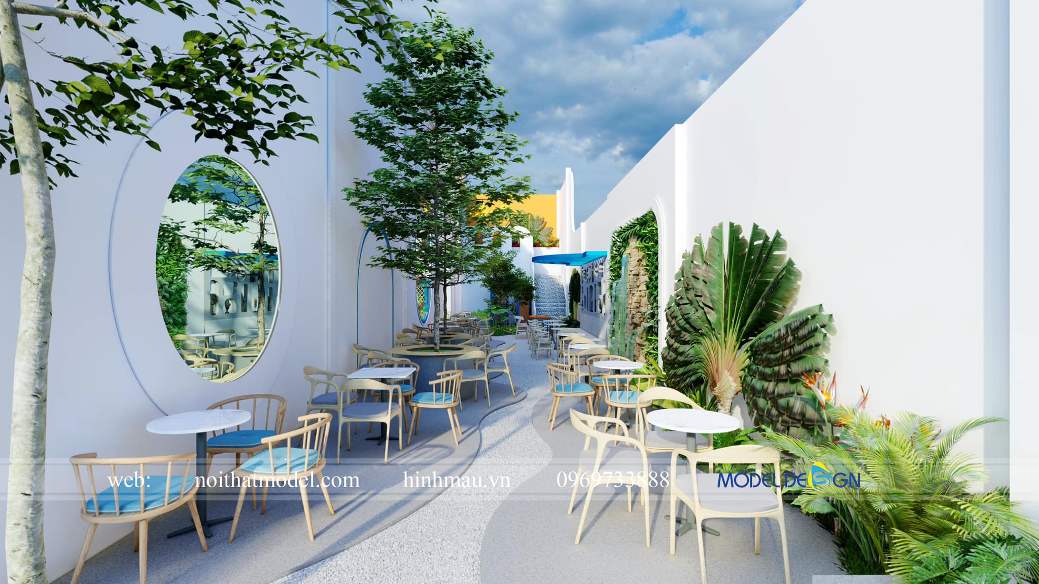Thiết kế quán cà phê sân vườn Đồng Tháp 2