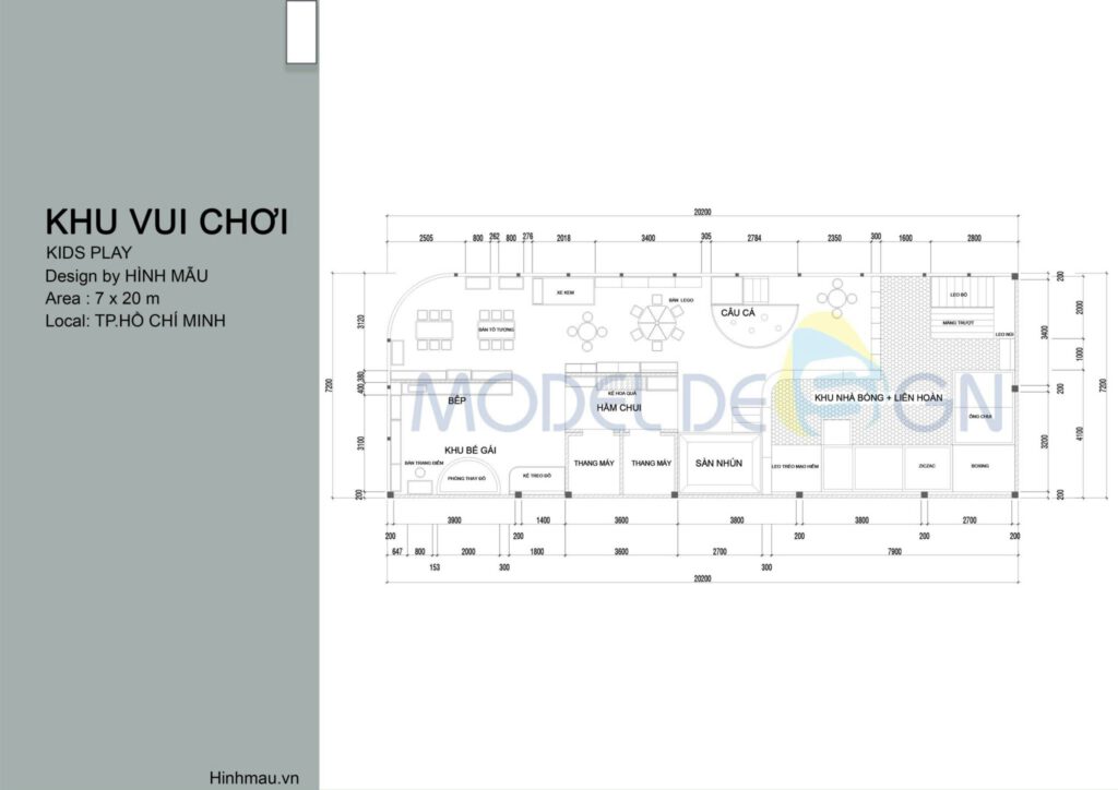 Khu vui chơi Kids Play 7x20m2 1