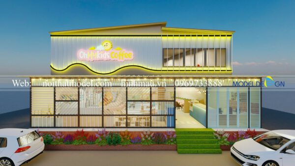 Thiết kế Oh My Kids Coffee Đà Lạt 250m2 1