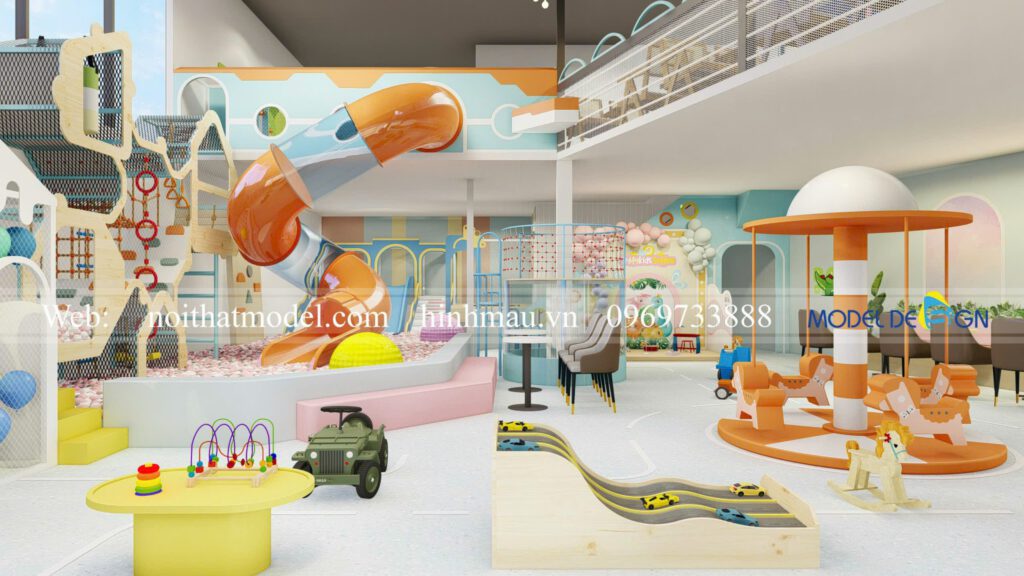 Thiết kế Oh My Kids Coffee Đà Lạt 250m2 11