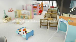 Thiết kế Oh My Kids Coffee Đà Lạt 250m2 15