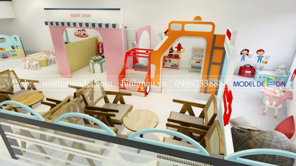 Thiết kế Oh My Kids Coffee Đà Lạt 250m2 16