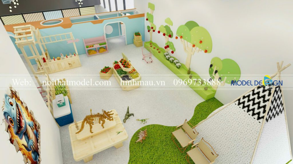 Thiết kế Oh My Kids Coffee Đà Lạt 250m2 17