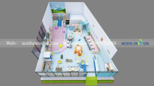 Thiết kế Oh My Kids Coffee Đà Lạt 250m2 22