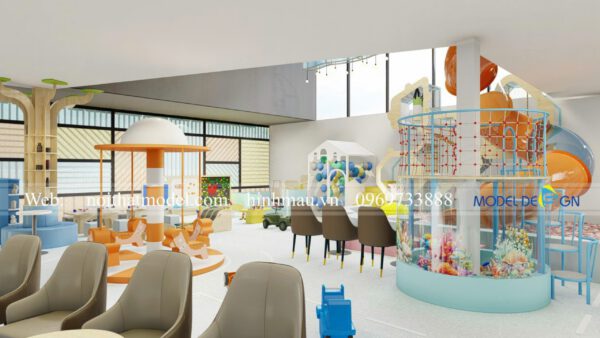 Thiết kế Oh My Kids Coffee Đà Lạt 250m2 9