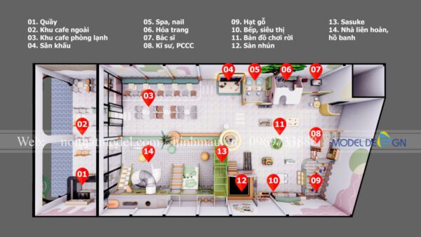 Khu vui chơi có quán cà phê 300m2 1