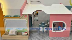 Thiết kế thi công kids cafe Dino Lona An 300m2