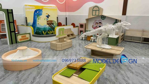 Thiết kế thi công kids cafe Dino Lona An 300m2 3