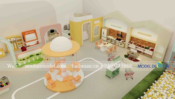 Thiết kế thi công kids cafe Đăk Nông 12