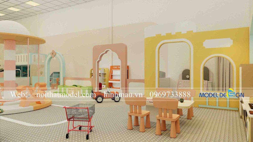 Thiết kế thi công kids cafe Đăk Nông 9